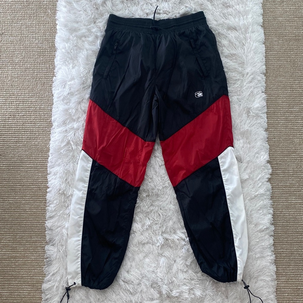 Alexander Wang Black and Red Track Pants
